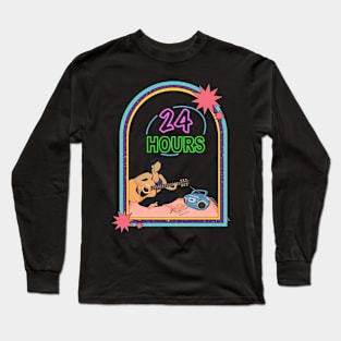 90's Girl Playing Guitar Long Sleeve T-Shirt